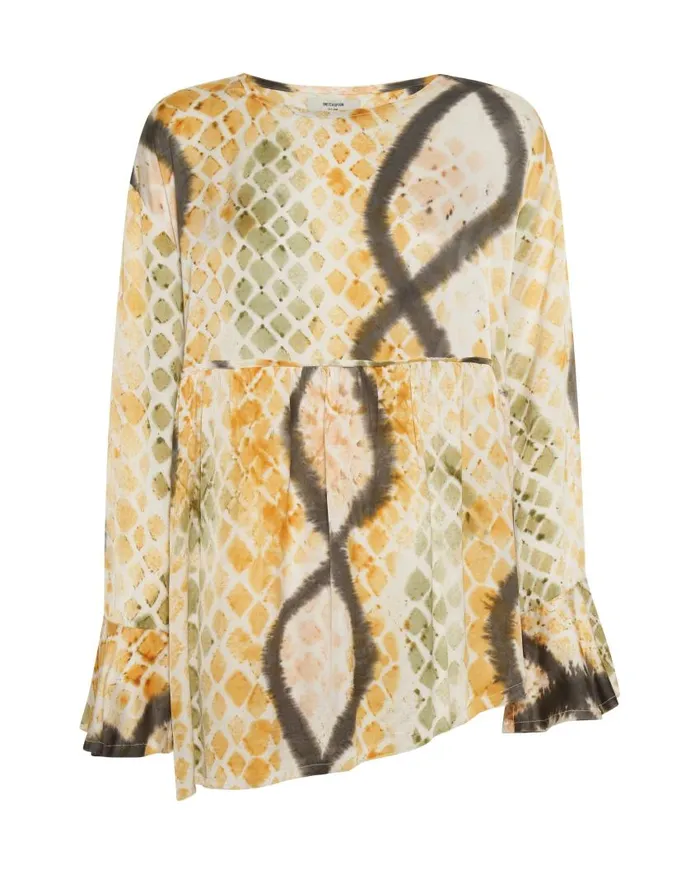 One Teaspoon Tops Women Hand Painted Mystic Snake Magique Top