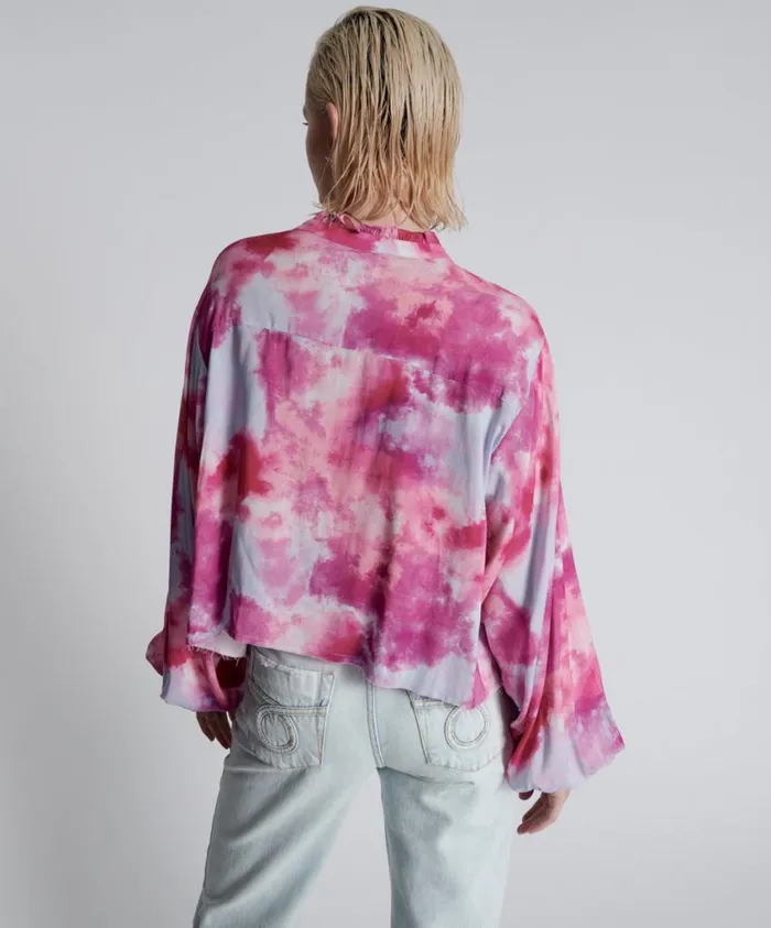 One Teaspoon Tops Women Pink Tornado Recycled Rhiannon Top