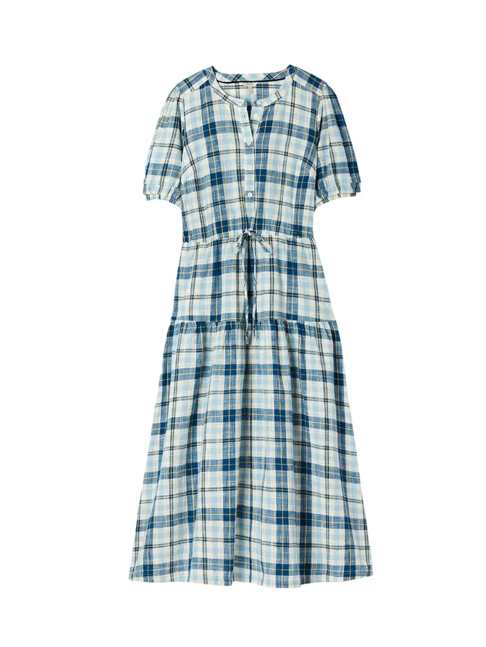 Online Joules Blue Amalie Check Dress Women Dresses