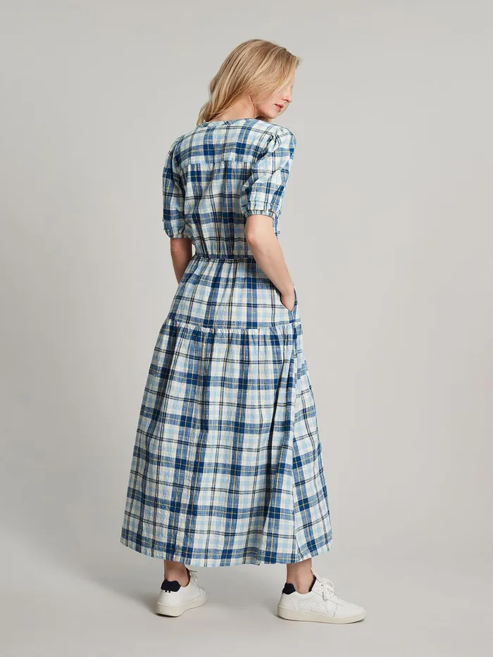 Online Joules Blue Amalie Check Dress Women Dresses