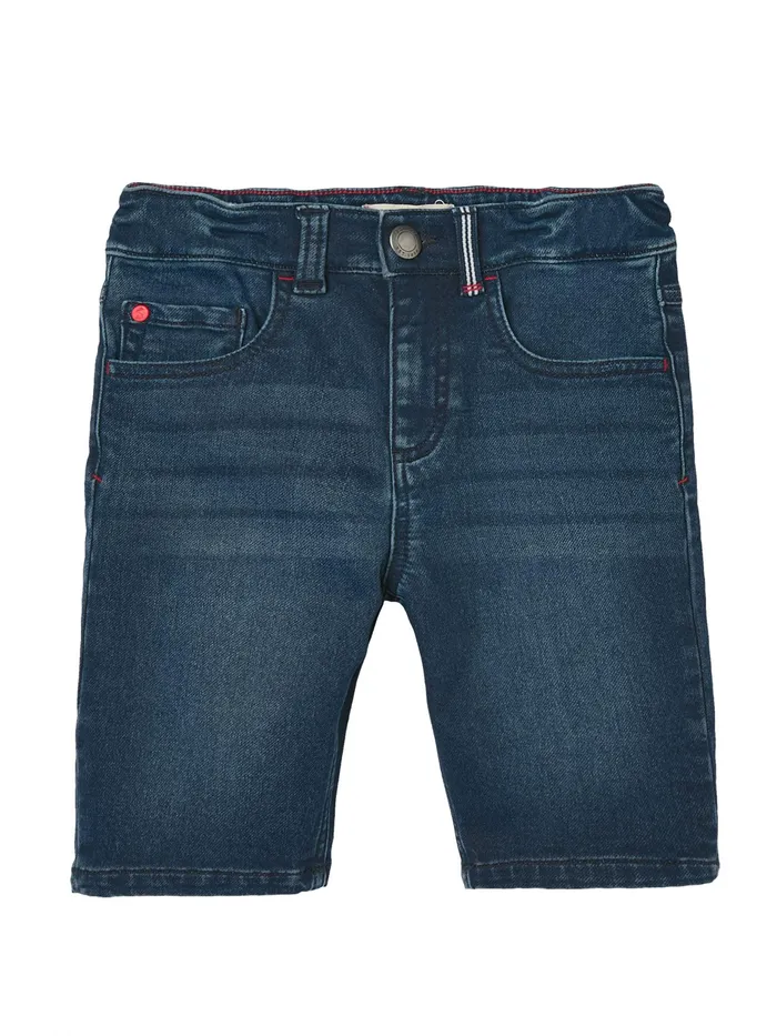 Online Joules Blue BrandonJersey Denim Shorts 212 Years Boys Shorts