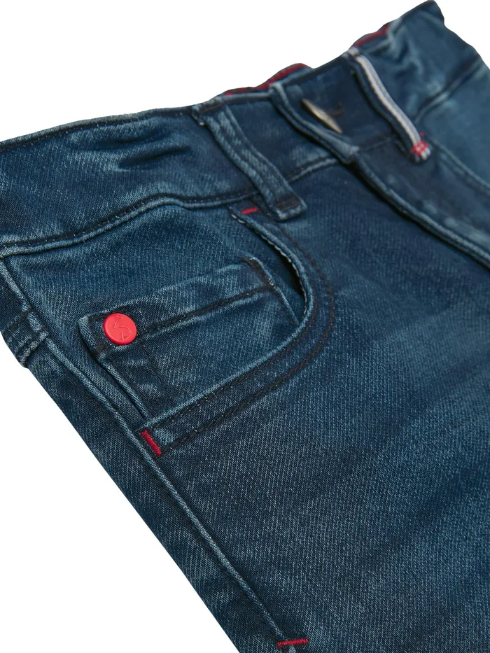 Online Joules Blue BrandonJersey Denim Shorts 212 Years Boys Shorts