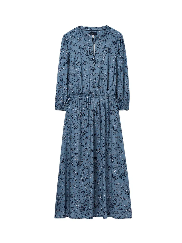 Online Joules Blue Josie Frill Elasticated Waist Dress Women Dresses