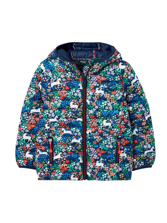 Online Joules Blue Printed Kinnaird Showerproof Recycled Packable Padded Jacket Girls Coats and Jackets Online Joules Blue Printed Kinnaird Showerproof Recycled Packable Padded Jacket Girls Coats and Jackets