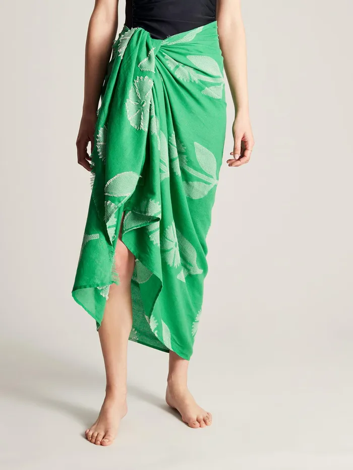 Online Joules Green Harpford Jacqard Woodblock Summer Scarf Women Scarves