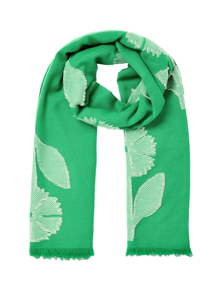 Online Joules Green Harpford Jacqard Woodblock Summer Scarf Women Scarves