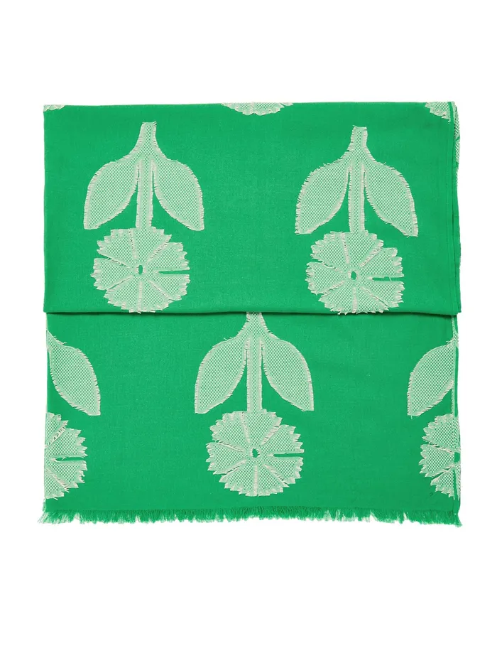 Online Joules Green Harpford Jacqard Woodblock Summer Scarf Women Scarves