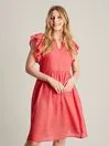 Online Joules Pink Faith Frill Short Dress Women Dresses