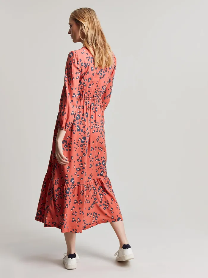 Online Joules Red Sienna VNeck Tier Dress Women Dresses