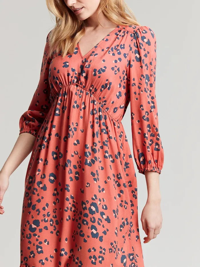 Online Joules Red Sienna VNeck Tier Dress Women Dresses