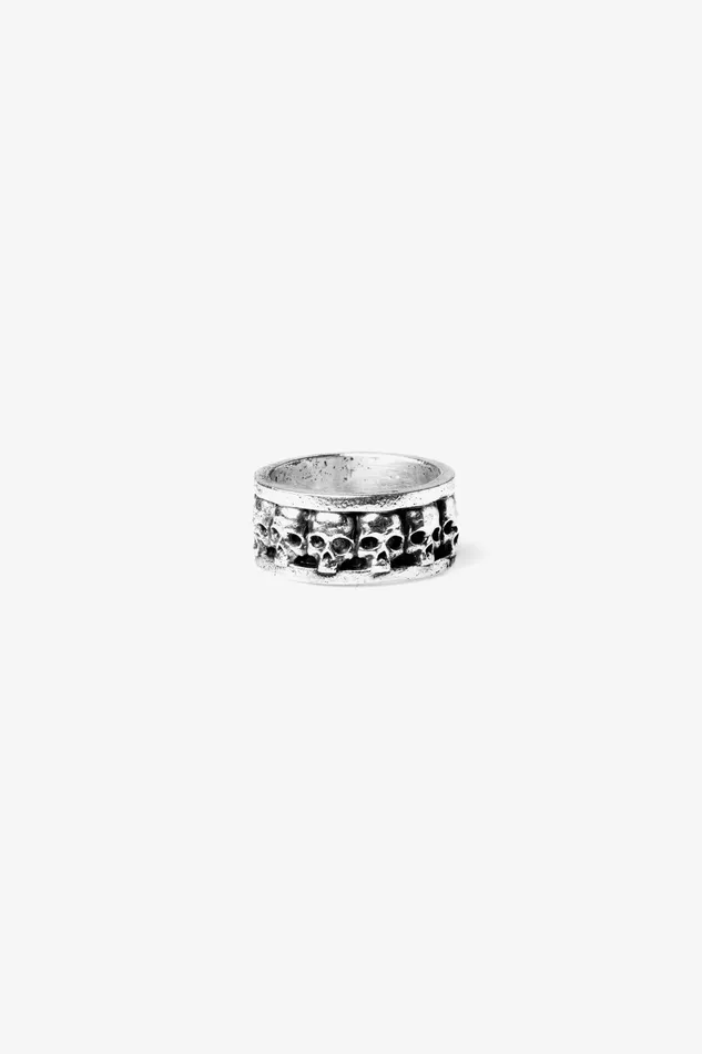 OTHER BRACELETS MENWOMEN 925 Band Of Skulls Ring