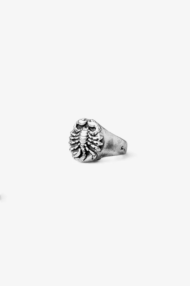OTHER BRACELETS MENWOMEN 925 Scorpion Signet Ring