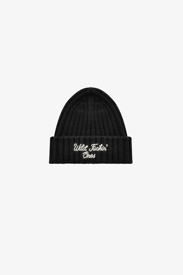 OTHER CAPS and TRUCKER HATS MENWOMEN Wild Fuckin Ones Script Beanie