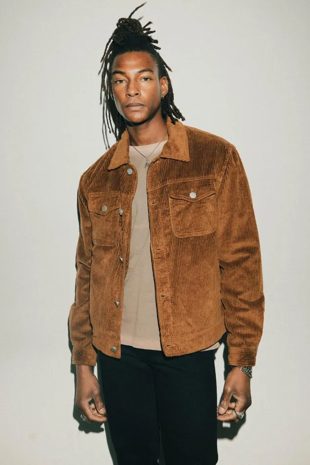 OTHER COATS and JACKETS MEN Vedder Cord Jacket Tan