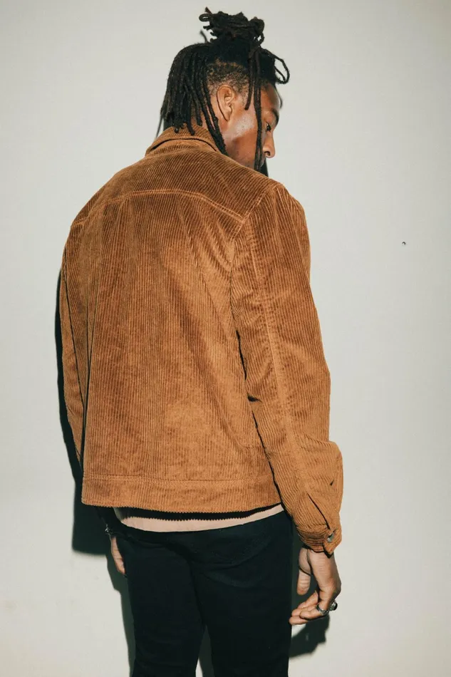 OTHER COATS and JACKETS MEN Vedder Cord Jacket Tan