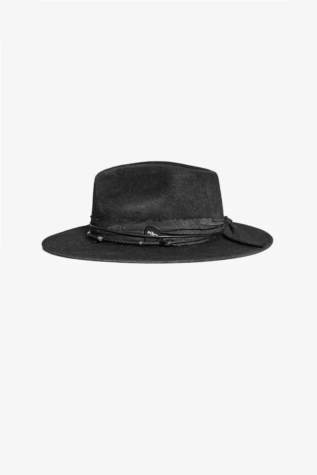 OTHER FEDORAS and FULL BRIM HATS MENWOMEN CORNELL FEDORA HAT Black On Black