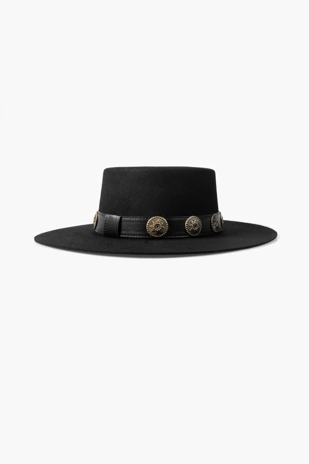 OTHER FEDORAS and FULL BRIM HATS MENWOMEN The Austin Boater Hat Black
