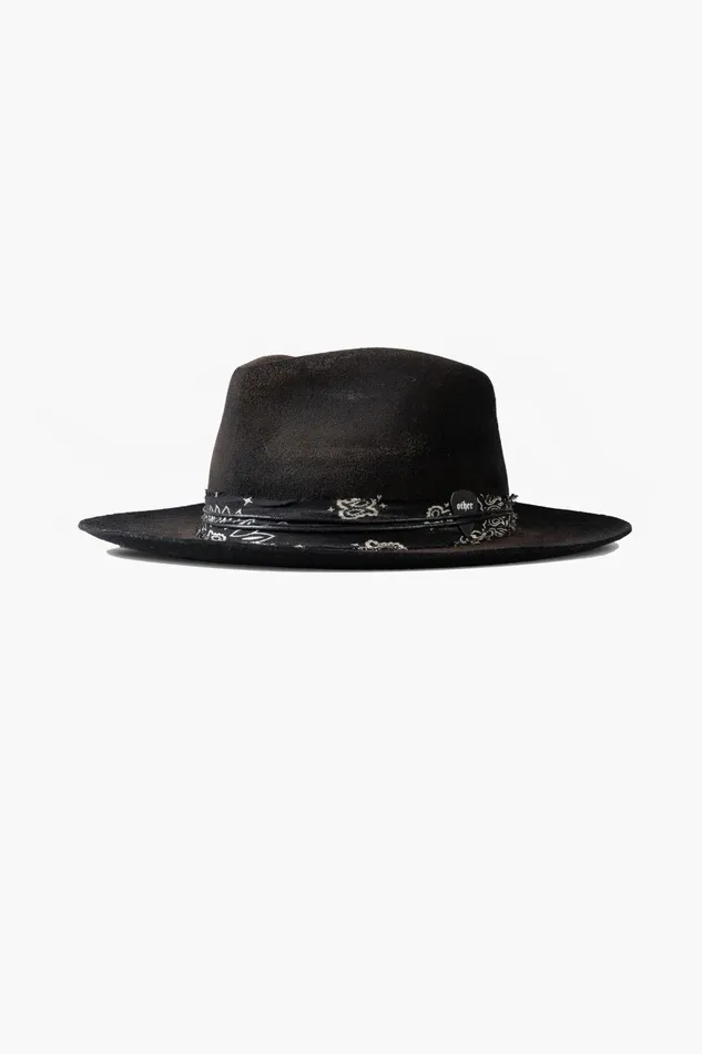 OTHER FEDORAS and FULL BRIM HATS MENWOMEN The Weiland Fedora Hat Heavy Relic Black OTHER FEDORAS and FULL BRIM HATS MENWOMEN The Weiland Fedora Hat Heavy Relic Black