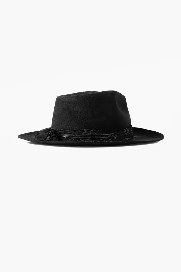 OTHER FEDORAS and FULL BRIM HATS MENWOMEN The Weiland Fedora Hat Relic Black On Black