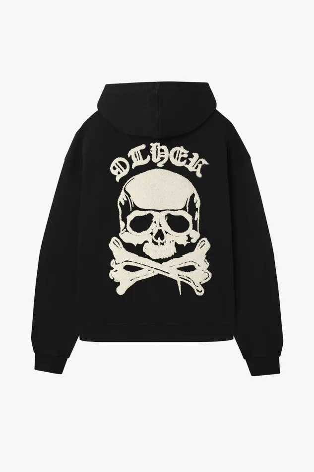 OTHER HOODIES and SWEATS MEN Skull and Crossbones Patch Oversized Hoodie