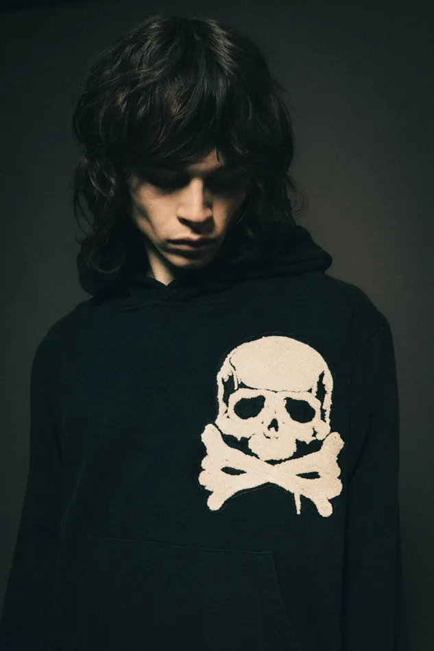 OTHER HOODIES and SWEATS MEN Skull and Crossbones Patch Oversized Hoodie
