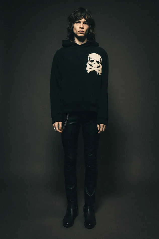 OTHER HOODIES and SWEATS MEN Skull and Crossbones Patch Oversized Hoodie