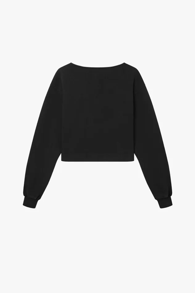 OTHER HOODIES and SWEATS WOMEN Cropped Oversized Sweatshirt
