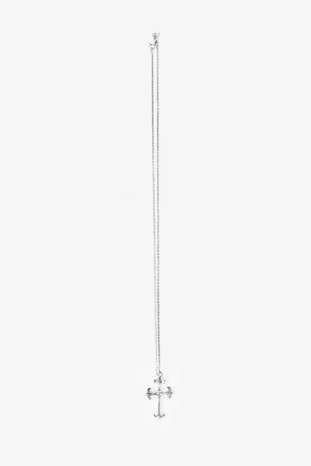 OTHER JEWELLERY MENWOMEN 925 Ornate Cross Necklace Silver