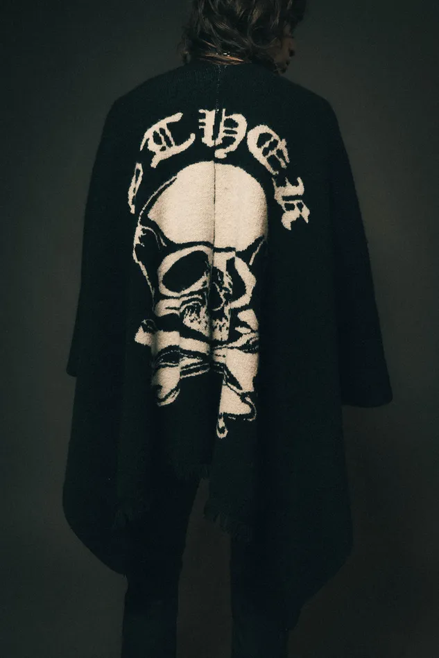 OTHER KNITWEAR MEN The Poncho Skull and Crossbones