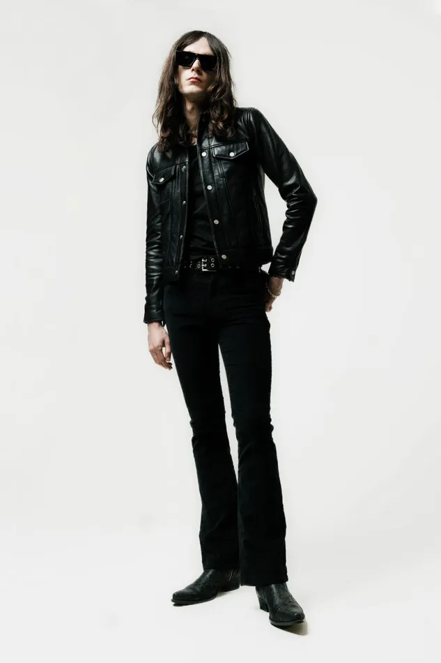 OTHER LEATHER JACKETS MEN Leather Trucker Jacket