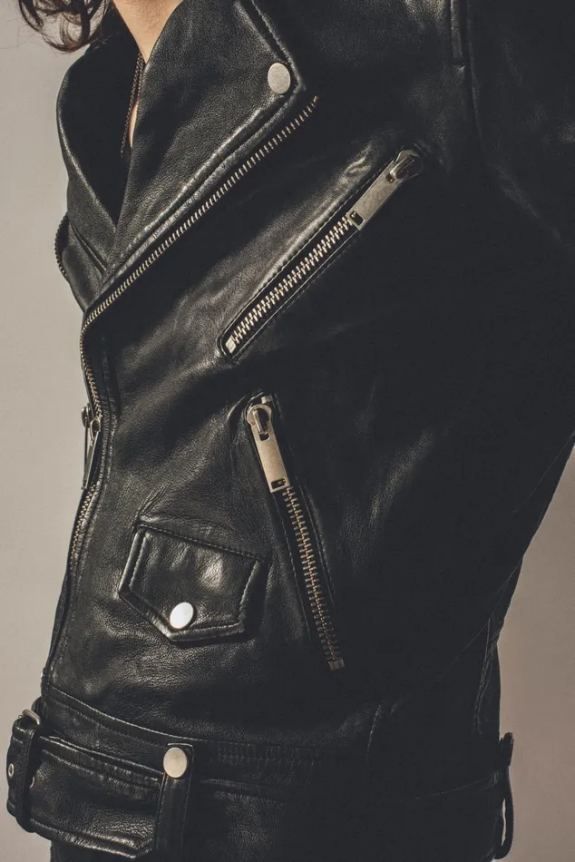 OTHER LEATHER JACKETS MEN The Deuce Biker Jacket Vintage Black