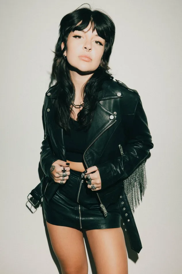 OTHER LEATHER JACKETS WOMEN The Chained Outlaw Biker Jacket