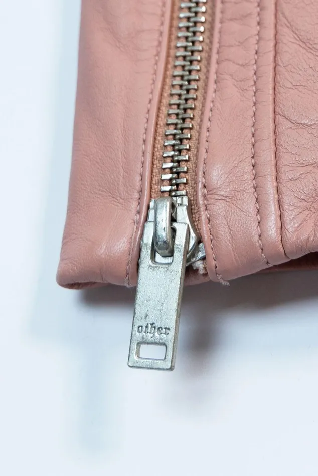 OTHER LEATHER JACKETS WOMEN The Deuce Biker Jacket Pink Blush