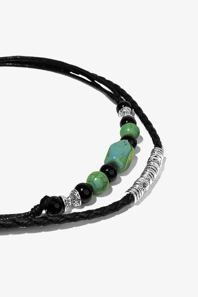 OTHER NECKLACES and CHAINS MENWOMEN Jimi Beads Black and Green