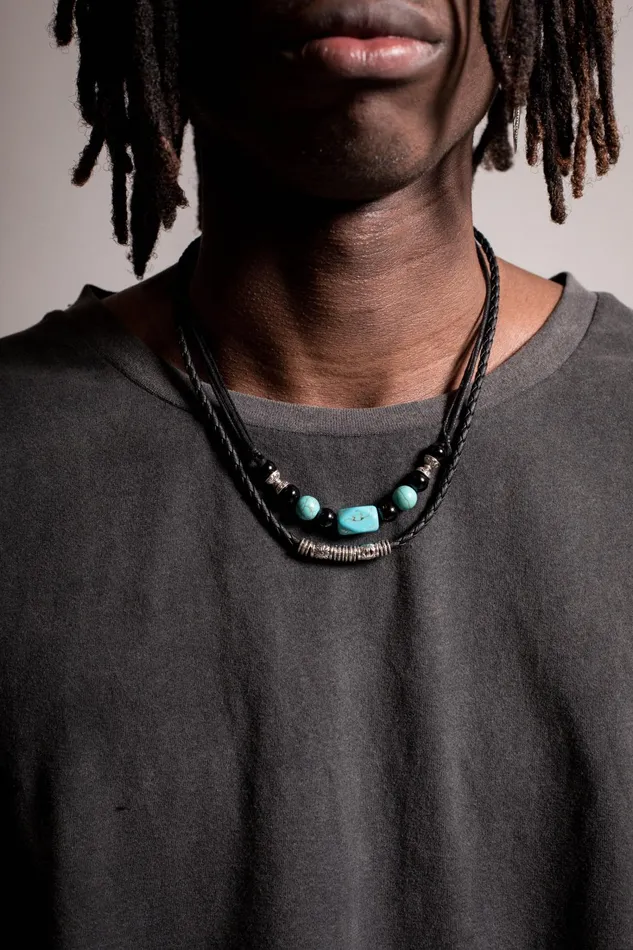 OTHER NECKLACES and CHAINS MENWOMEN Jimi Beads Black and Green