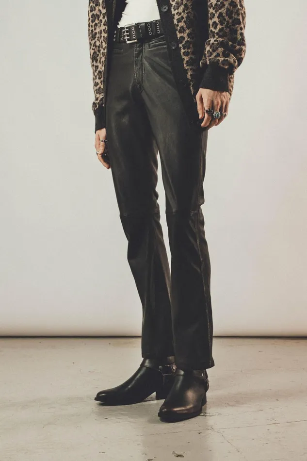 OTHER PANTS MEN Leather Hendrix Pants Brown