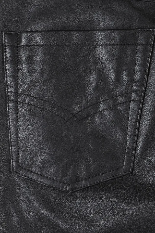 OTHER PANTS MEN Leather Pants Vintage Black