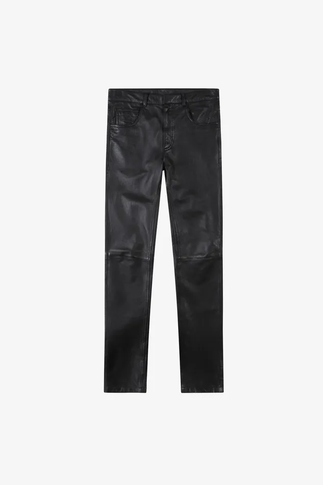 OTHER PANTS WOMEN Leather Pants Vintage Black