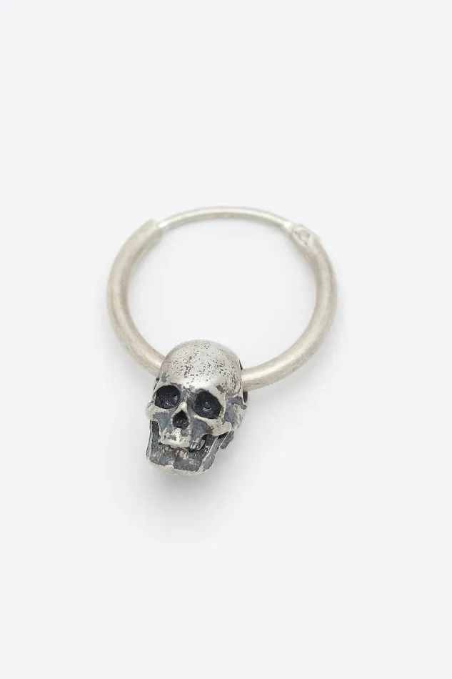 OTHER RINGS MENWOMEN 925 Skull Earring Silver