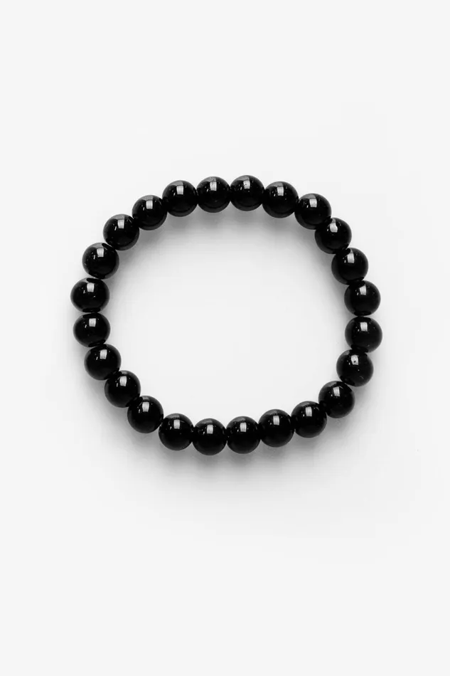 OTHER RINGS MENWOMEN Bead Bracelet Black