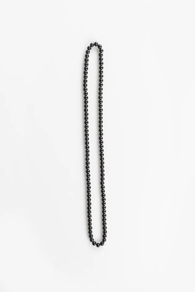 OTHER RINGS MENWOMEN Beads Necklace Black