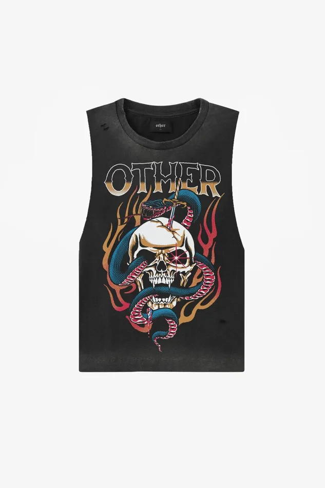 OTHER TSHIRTS MEN Deadly Viper Vintage Tank Heavy Relic Black