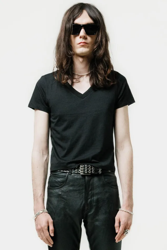 OTHER TSHIRTS MEN V Neck TShirt Black