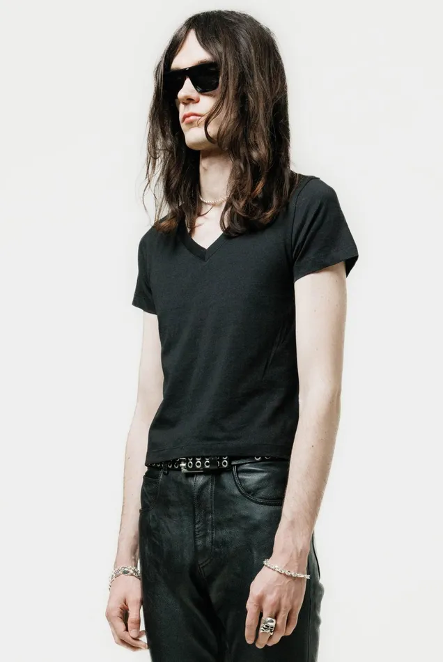 OTHER TSHIRTS MEN V Neck TShirt Black