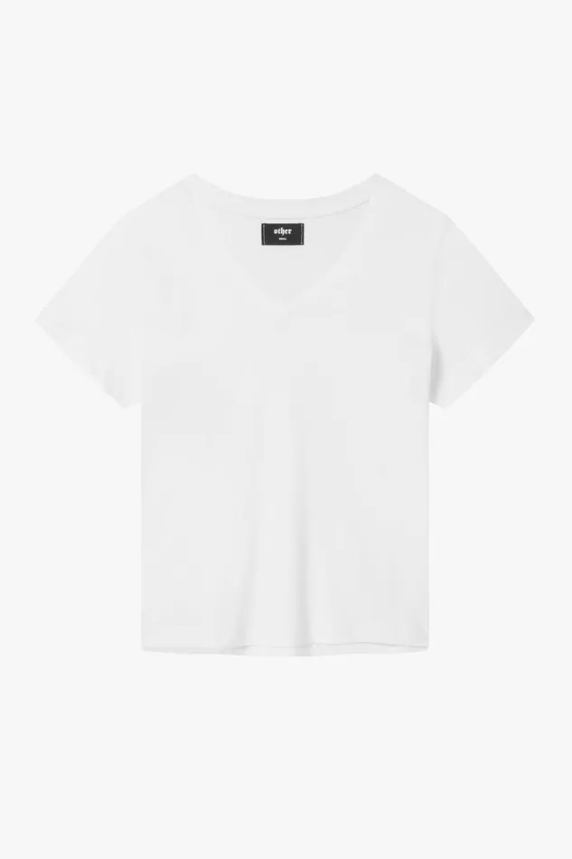 OTHER TSHIRTS MEN V Neck TShirt White