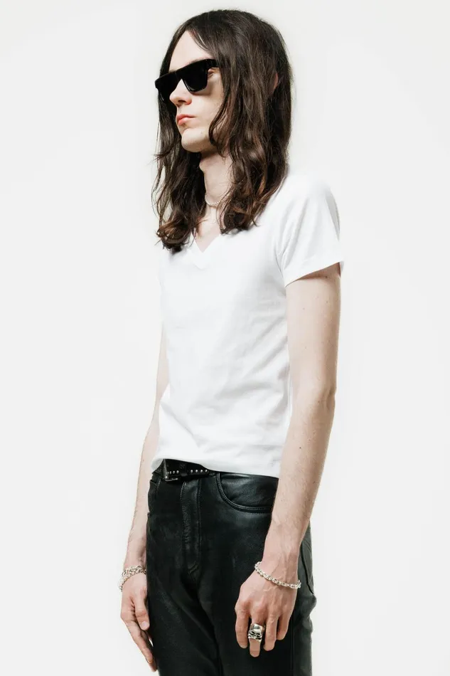 OTHER TSHIRTS MEN V Neck TShirt White
