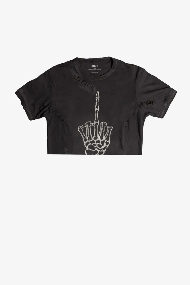 OTHER TSHIRTS WOMEN FU Cropped Thrasher Tee
