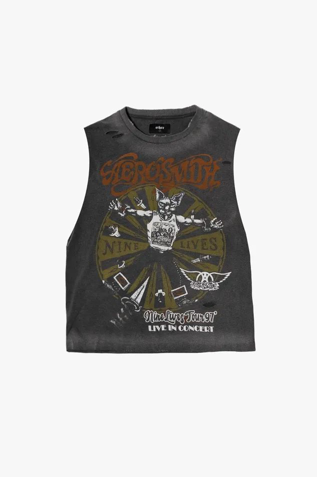 OTHER TANKS and VESTS MEN Aerosmith Nine Lives Tour 97 Vintage Tank