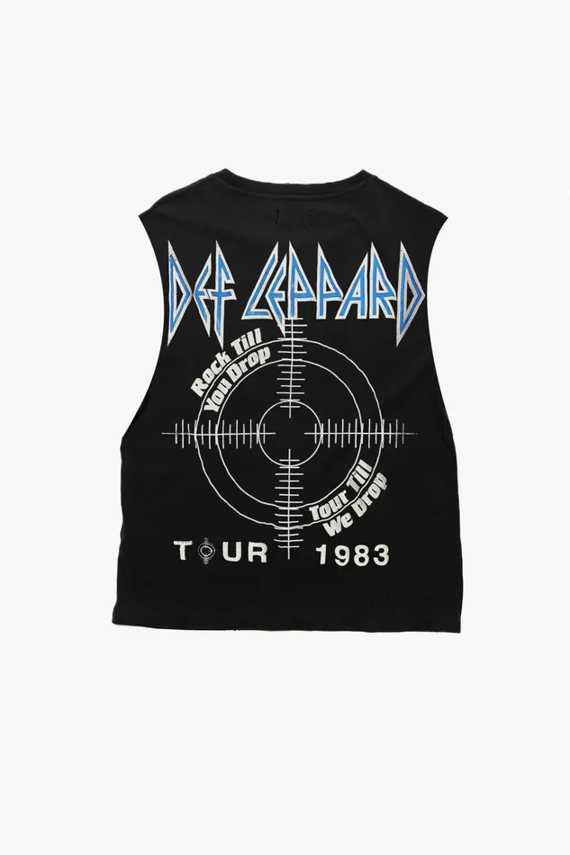 OTHER TANKS and VESTS MEN DEF LEPPARD PYROMANIA VINTAGE TANK
