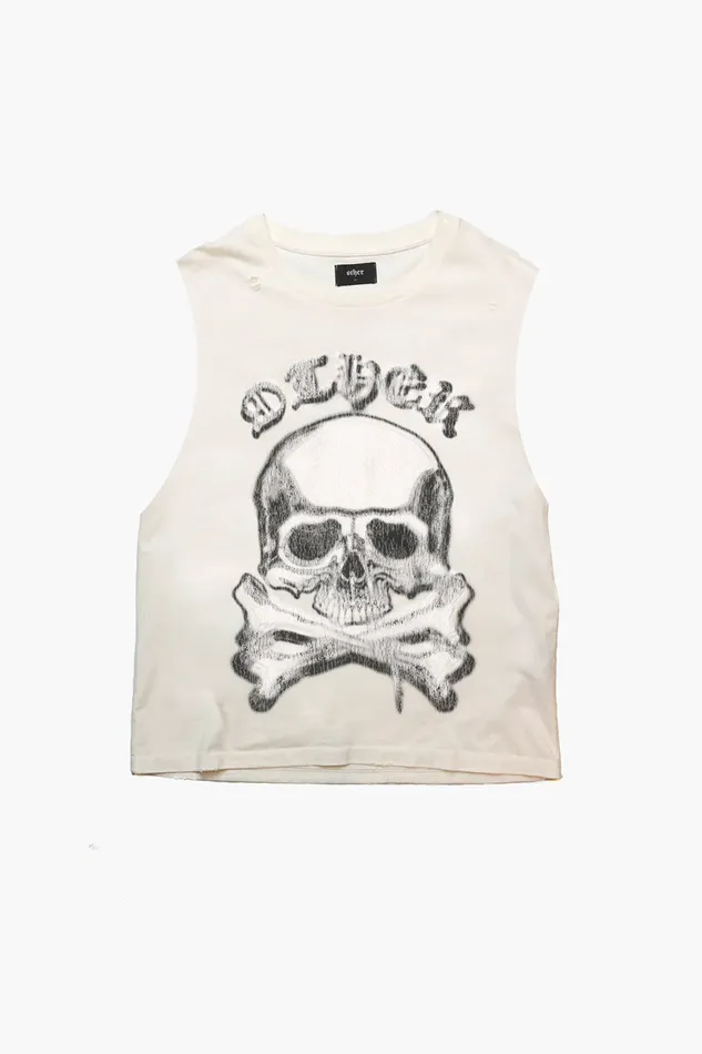 OTHER TANKS and VESTS MEN The Skull and Crossbones Vintage Tank Blonde